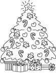 Coloriage Arbres de noel 12