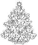 Coloriage Arbres de noel 17