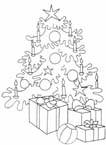 Coloriage Arbres de noel 21