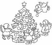 Coloriage Arbres de noel 23