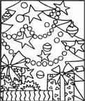 Coloriage Arbres de noel 39