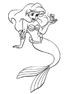 Coloriage Ariel 2