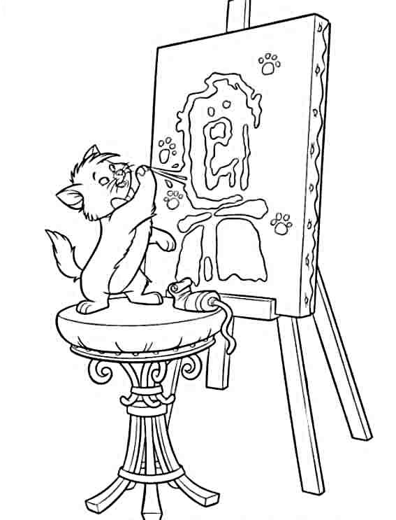 Coloriage 16 Aristochats
