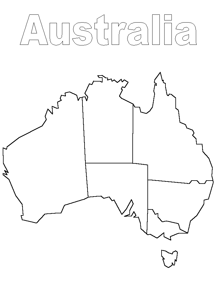 Coloriage 1 Australie