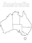 Coloriage Australie 1