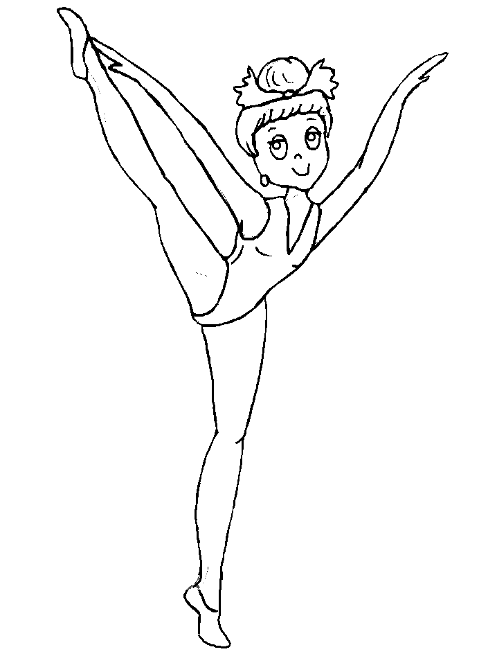 Coloriage 5 Ballet