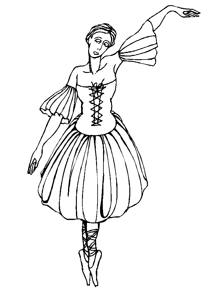 Coloriage 7 Ballet