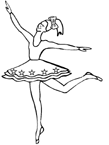 Coloriage Ballet 10