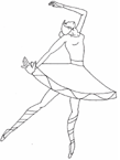 Coloriage Ballet 12