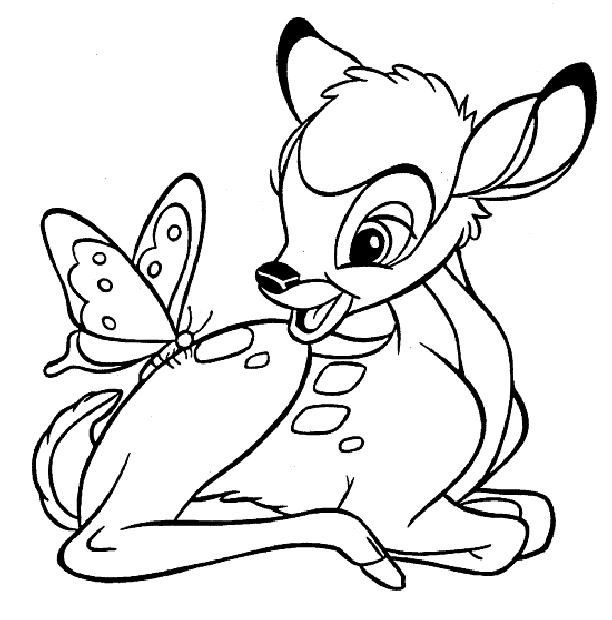 Coloriage 12 Bamby