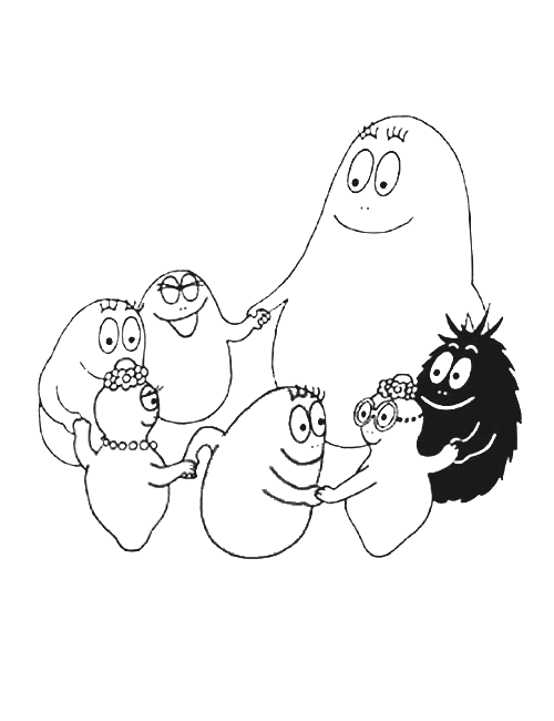 Coloriage 12 Barbapapa