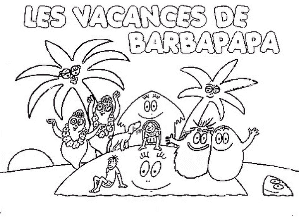 Coloriage 6 Barbapapa