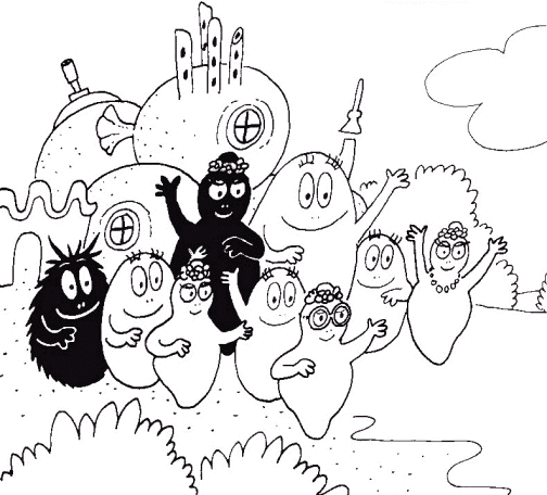 Coloriage 8 Barbapapa