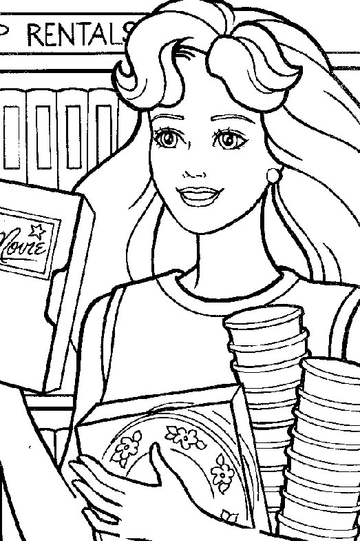 Coloriage 107 Barbie