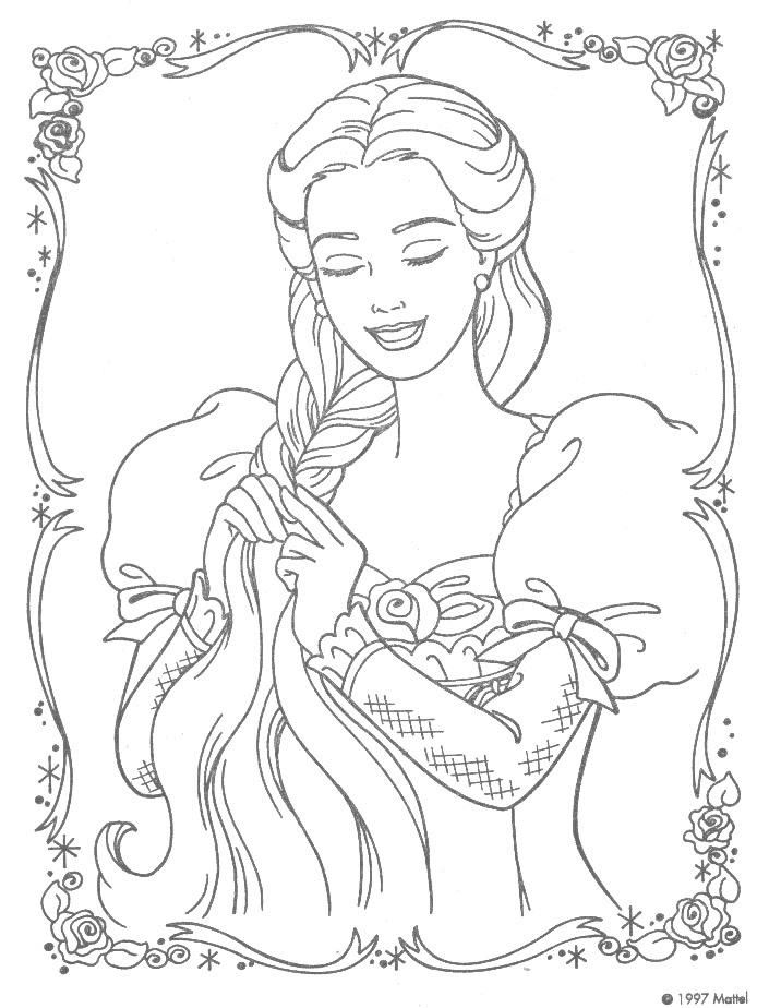 Coloriage 11 Barbie