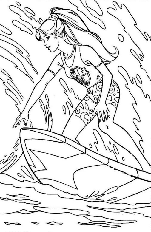 Coloriage 116 Barbie