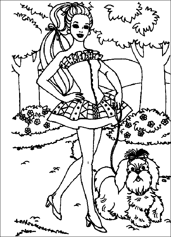 Coloriage 146 Barbie