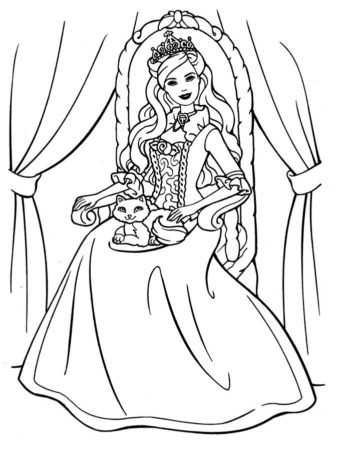 Coloriage 153 Barbie