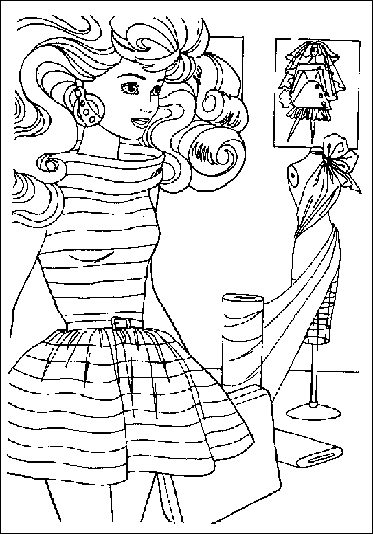 Coloriage 158 Barbie