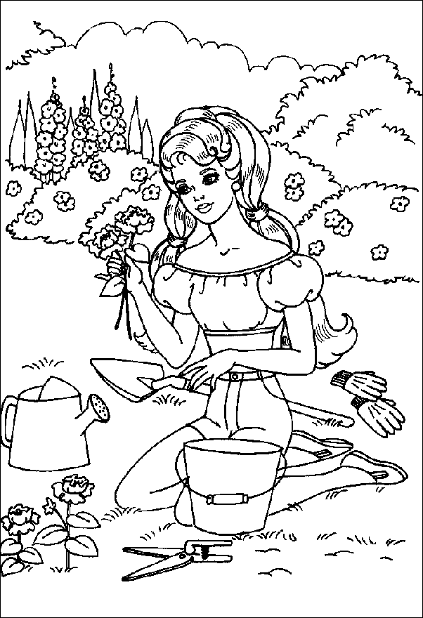 Coloriage 160 Barbie