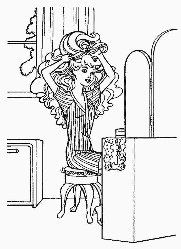 Coloriage 166 Barbie