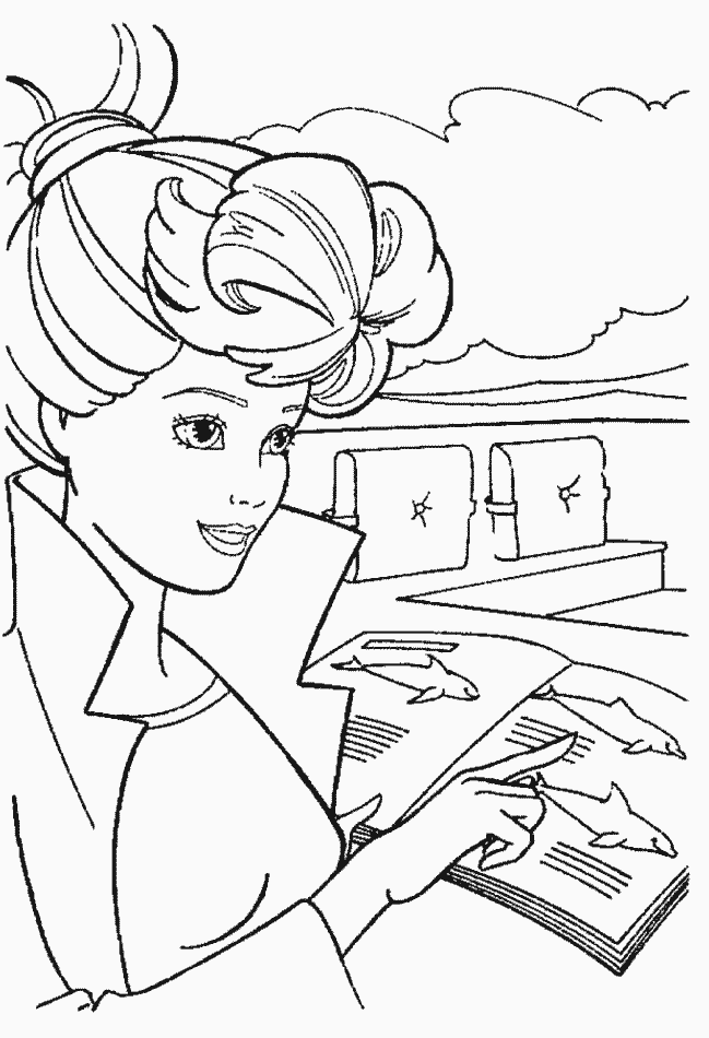 Coloriage 168 Barbie