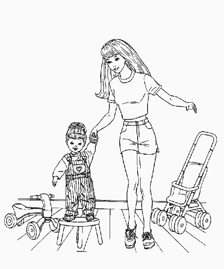 Coloriage Barbie 170