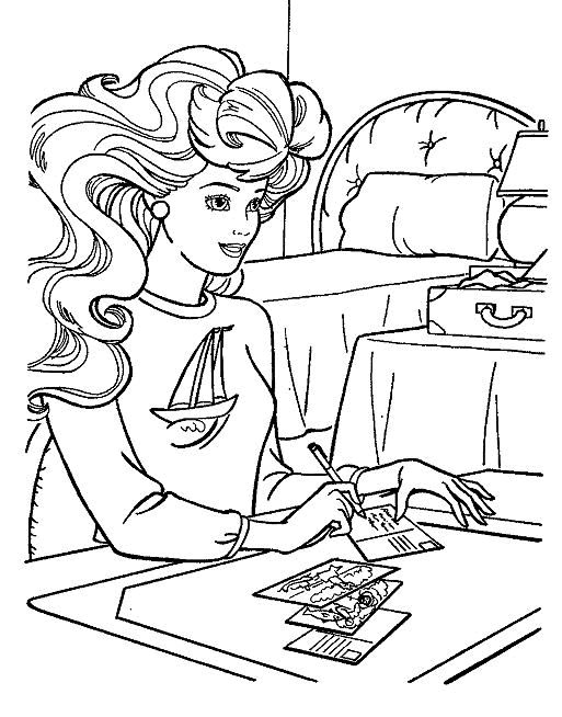 Coloriage 22 Barbie