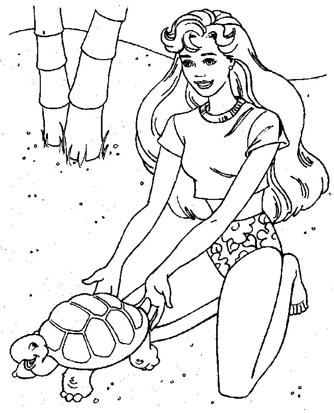 Coloriage 24 Barbie