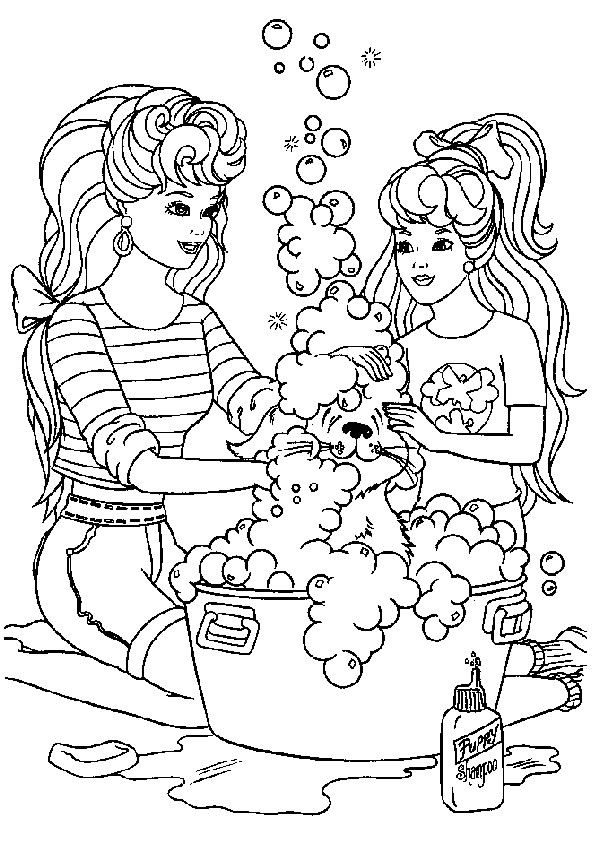 Coloriage 32 Barbie