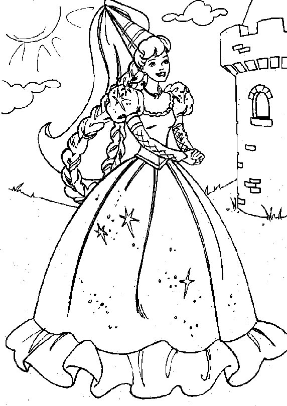 Coloriage 36 Barbie