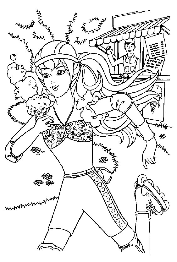 Coloriage 47 Barbie