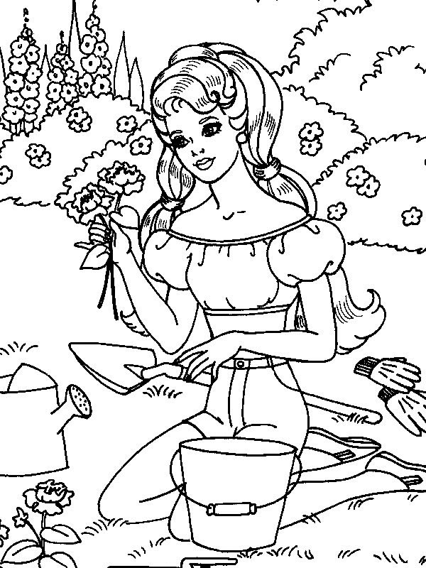 Coloriage 53 Barbie