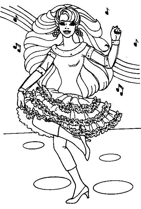 Coloriage 55 Barbie