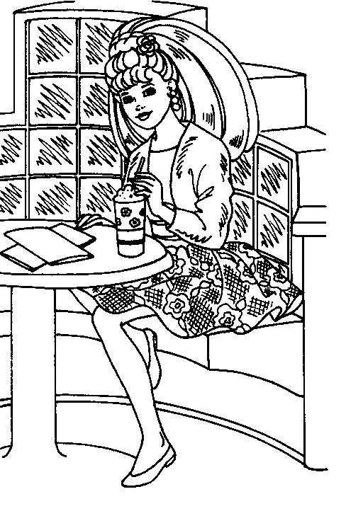 Coloriage 59 Barbie