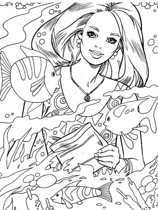 Coloriage 64 Barbie