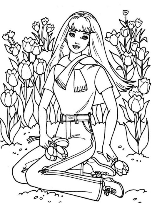 Coloriage 67 Barbie