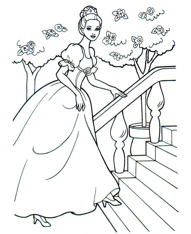 Coloriage 9 Barbie