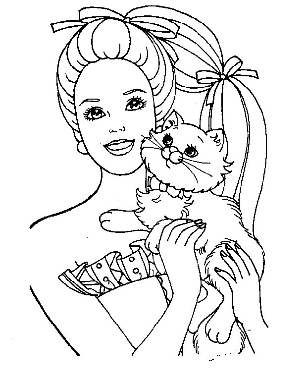 Coloriage 93 Barbie