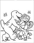 Coloriage Barney 1