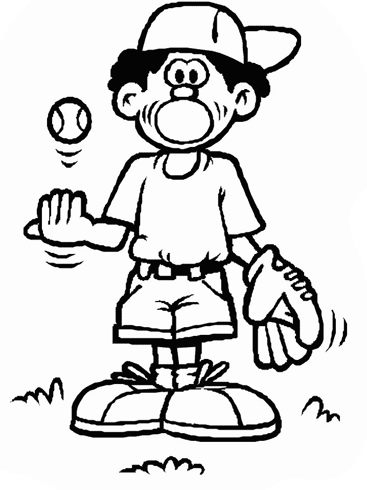 Coloriage 5 Baseball