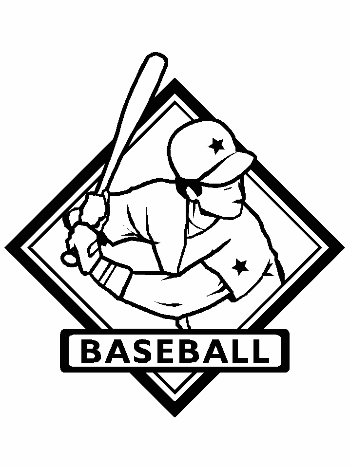 Coloriage 6 Baseball