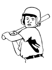 Coloriage Baseball 1