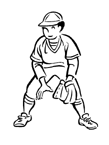 Coloriage Baseball 11