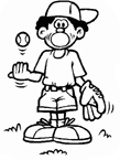 Coloriage Baseball 5