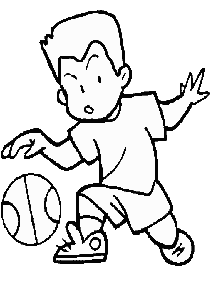 Coloriage 2 Basket-ball