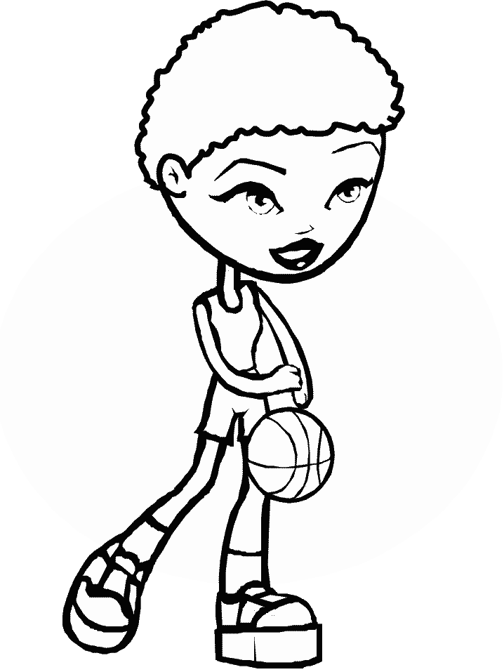 Coloriage 9 Basket-ball