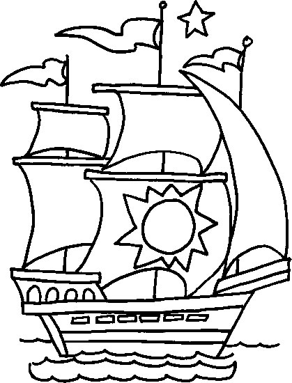 Coloriage 1 Bateaux