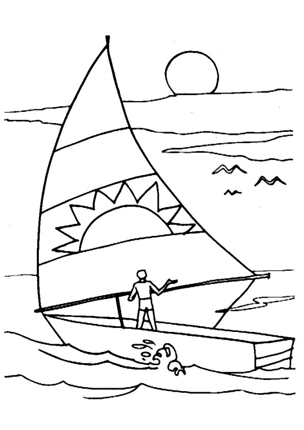 Coloriage 14 Bateaux