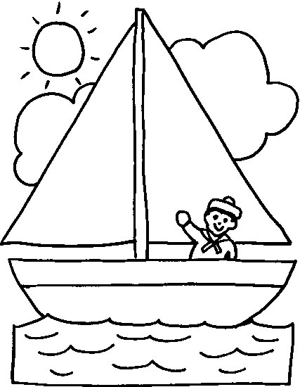 Coloriage 2 Bateaux